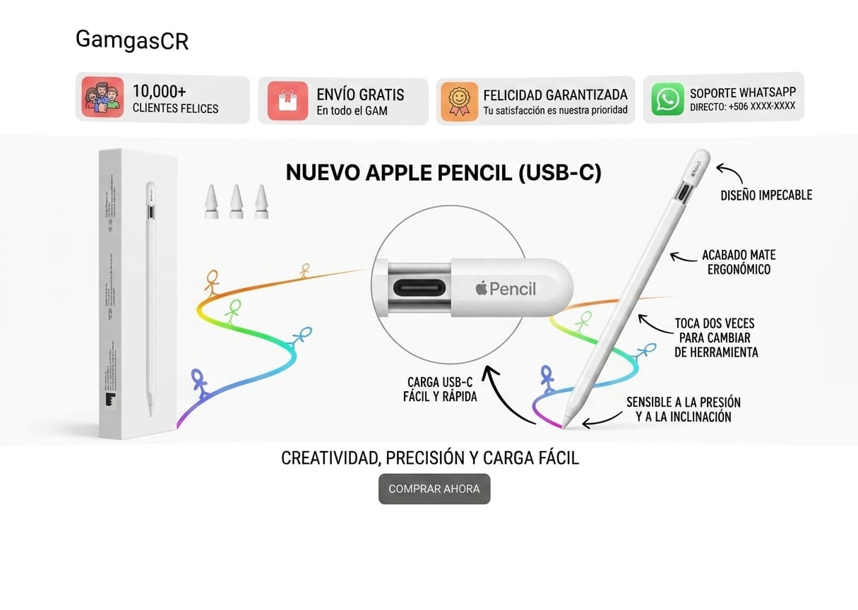 Apple Pencil Con Hand Touch