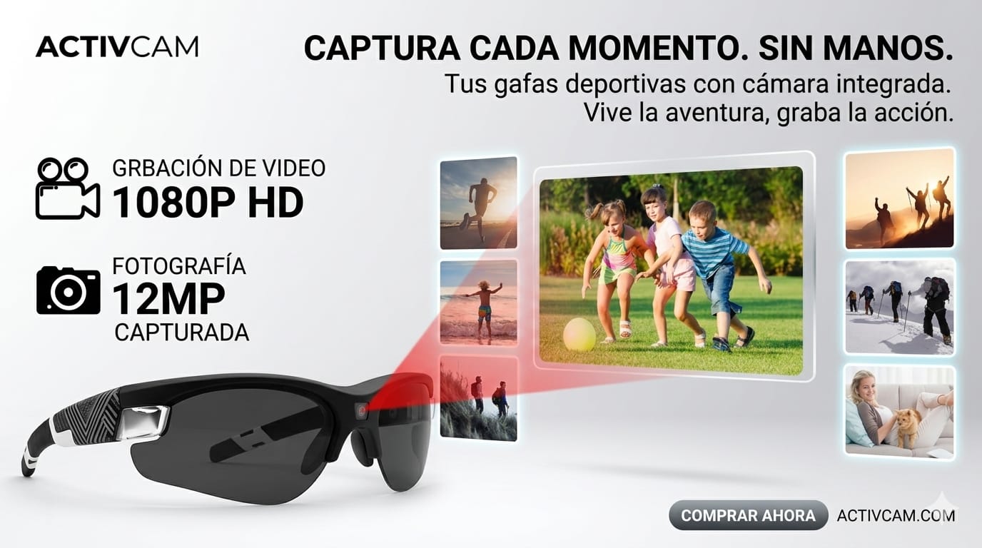 Lentes De Sol Deportivos Con Camara